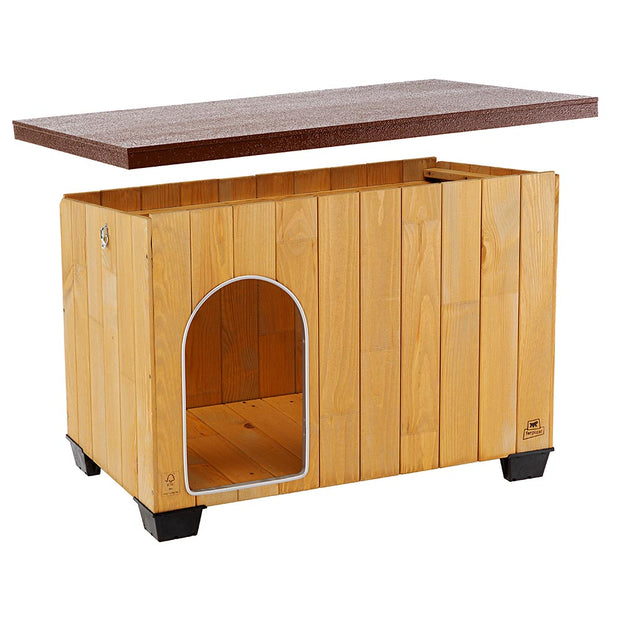 BAITA 80 Cuccia in legno di pino nordico certificato FSC™ per cani